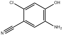 5-氨基-2-氯-4-羟基苯甲腈, 1378583-39-1, 结构式