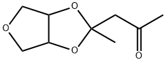 3-メチル-3-(2-オキソプロピル)-2,4,7-トリオキサビシクロ[3.3.0]オクタン 化学構造式