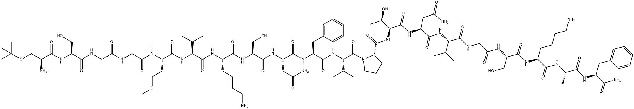 calcitonin gene-related peptide (19-37), t-butyl-Cys(18)- Struktur