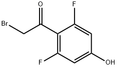 2-Bromo-2’,6’-difluoro-4’-hydroxyacetophenone Structure