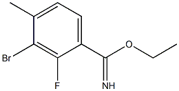 ethyl 3-bromo-2-fluoro-4-methylbenzimidate Structure