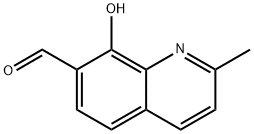 8-羟基-2-甲基喹啉-7-甲醛, 13796-76-4, 结构式