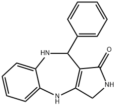 10-phenyl-3,4,9,10-tetrahydropyrrolo[3,4-b][1,5]benzodiazepin-1(2H)-one Structure