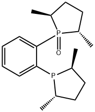 1-(2S,5S)-2,5-二甲基磷杂环戊烷基]-[2-(2S,5S)-2,5-二甲基磷杂环戊烷-1-氧化物]苯,1380079-15-1,结构式