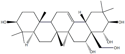 玉蕊皂苷元C, 13844-01-4, 结构式