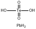 lead(2+) tellurium tetraoxide Structure
