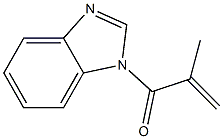 1H-Benzimidazole,1-(2-methyl-1-oxo-2-propenyl)-(9CI) Struktur
