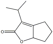 2H-Cyclopenta[b]furan-2-one,4,5,6,6a-tetrahydro-3-(1-methylethyl)-(9CI) Structure