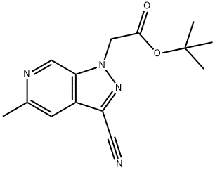 tert-butyl 2-(3-cyano-5-methyl-1H-pyrazolo[3,4-c]pyridin-1-yl)acetate