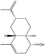 (1R)-1,2,4aβ,5,6,7,8,8a-Octahydro-4,8aα-dimethyl-6α-(1-methylethenyl)naphthalen-1α-ol 结构式