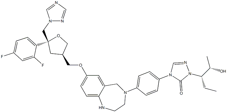 Posaconazole Impurity 45 化学構造式