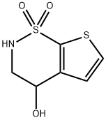 3,4-Dihydro-4-hydroxy-2H-thieno[3,2-e]-1,2-thiazine 1,1-dioxide Structure