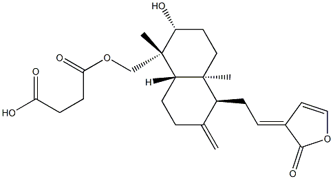 dehydroandrographolide 5-succinic acid monoester 结构式