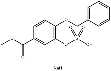 4-Benzyloxy-3-(sulfooxy)benzoic Acid 3-O-Sulfate SodiuM Salt Methyl Ester Structure