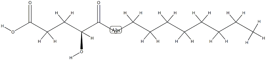 (2S)-Octyl-α-hydroxyglutarate Structure