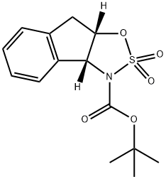 (4R,5S)-3,3A,8,8A-四氢茚并[1,2-D]-1,2,3-氧杂噻唑-2,2-二氧化物-3-羧酸叔丁酯,1391532-95-8,结构式