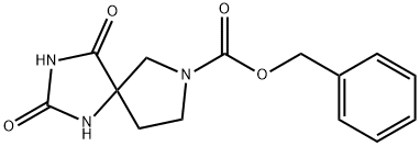 2,4-二氧代-1,3,7-三氮杂螺[4,4]壬烷-7-甲酸苄酯, 1391828-70-8, 结构式
