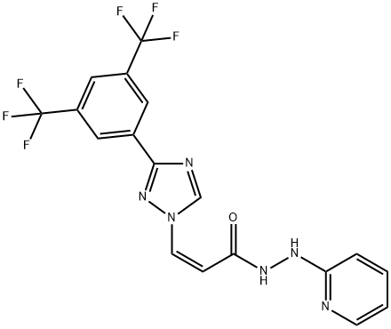 Verdinexor (KPT-335), 1392136-43-4, 结构式