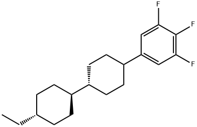 Trans,trans-4-(4'-ethylbicyclohexyl)-1,2,3-trifluorobenzene Struktur
