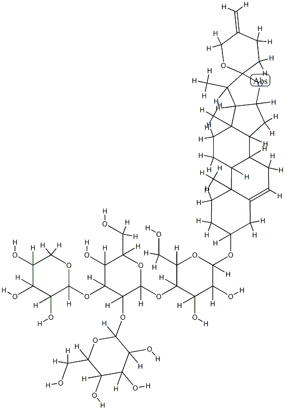 sceptrumgenin 3-O-lycotetraoside Struktur