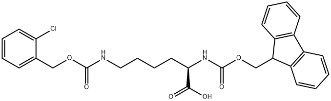 (9H-Fluoren-9-yl)MethOxy]Carbonyl D-Lys(2-Cl-Z)-OH,1393687-43-8,结构式