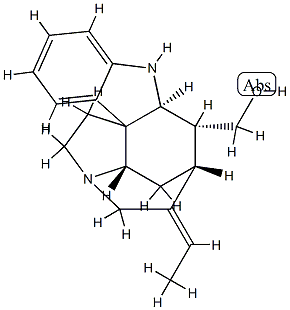 (19E)-19,20-ジデヒドロクラン-17-オール 化学構造式
