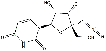 4'-C-azidouridine Struktur