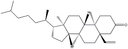 5-ビニル-5α-コレスタン-3-オン 化学構造式