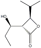2-Oxetanone,3-(1-hydroxypropyl)-4-(1-methylethyl)-,[3alpha(R*),4bta]-(9CI) 化学構造式