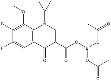 1-Cyclopropyl-6,7-difluoro-1,4-dihydro-8-Methoxy-4-oxo-3-quinolinecarboxylic Acid Anhydride with Diacetyl Borate Structure