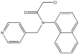 2-chloro-N-(naphthalen-1-yl)-N-((pyridin-4-yl)methyl)acetamide|