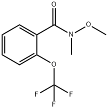 N-methoxy-N-methyl-2-(trifluoromethoxy)benzamide Struktur