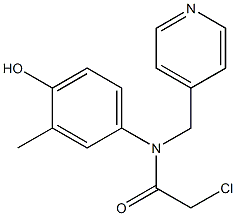 2-chloro-N-(4-hydroxy-3-methylphenyl)-N-((pyridin-4-yl)methyl)acetamide,1397228-81-7,结构式