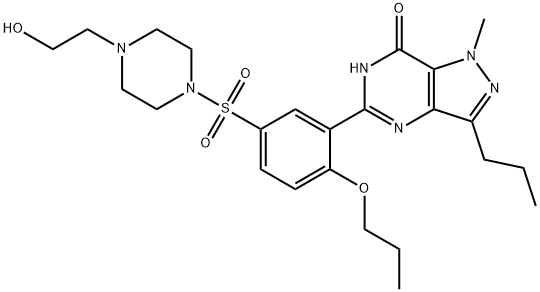 Propoxyphenyl HoMohydroxysildenafil Structure