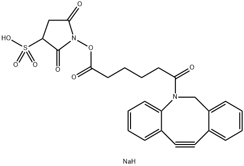DBCO-スルホ-NHSエステル 化学構造式
