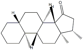 17β-Methyl-5α-androstan-15-one Structure