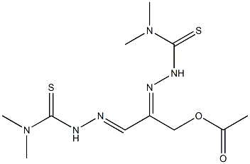 acetyl 2,3-dioxopropanal-di-(4,4-dimethylthiosemicarbazone) Struktur