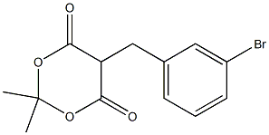 5-(3-BroMobenzyl)-2,2-diMethyl-1,3-dioxane-4,6-dione Structure