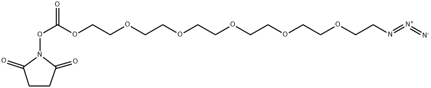 Azido-PEG5-succinimidyl carbonate Struktur