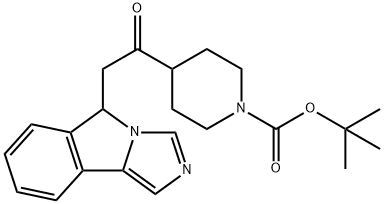 tert-butyl 4-(2-(5H-imidazo[5,1-α]isoindol-5-yl)acetyl)piperidine-1-carboxylate Structure