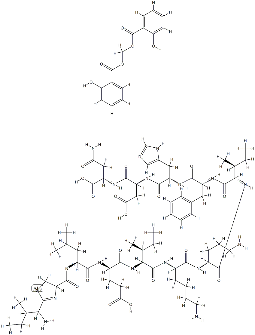 Bacitracin Methylenedisalicylate Struktur
