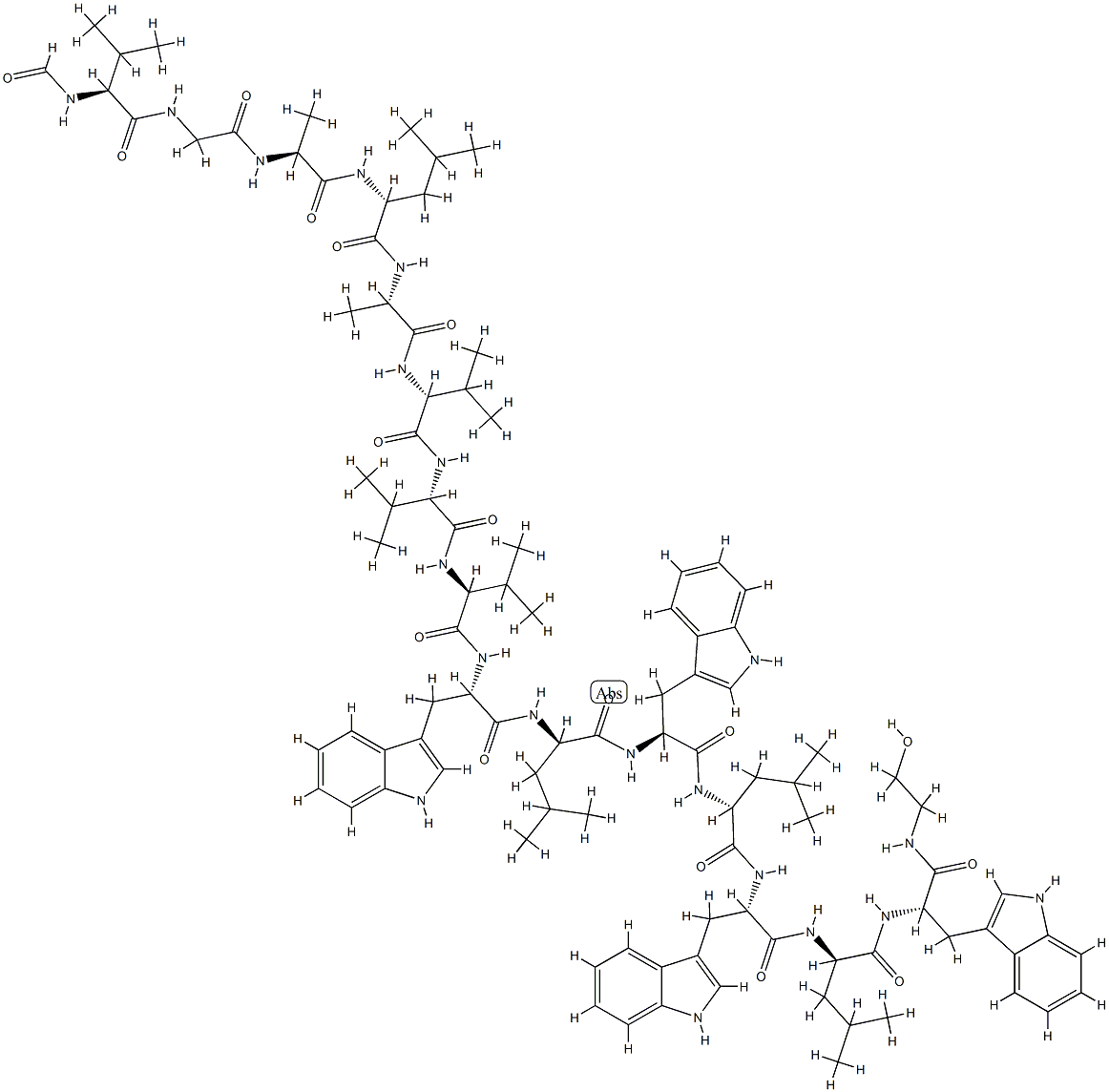短杆菌肽,1405-97-6,结构式