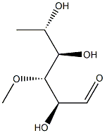 L-Galactose, 6-deoxy-3-O-methyl- Struktur