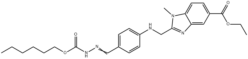 Des-(N-2-pyridyl-β-alanine Ethyl Ester) Dabigatran Etexilate 5-Ethyl Carboxylate (Dabigatran IMpurity) 化学構造式