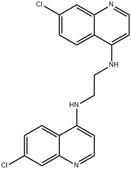 N,N'-双(7-氯-4-喹啉)-1,2-乙二胺,140926-75-6,结构式