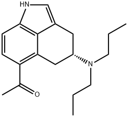 (4R)-N,N-ジプロピル-6-アセチル-1,3,4,5-テトラヒドロベンゾ[cd]インドール-4α-アミン 化学構造式
