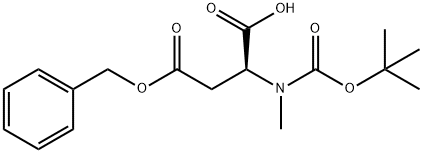 (Tert-Butoxy)Carbonyl N-Me-Asp(Obzl)-OH 化学構造式