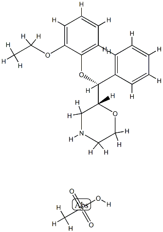 Reboxetine·methanesulfonic acid 结构式