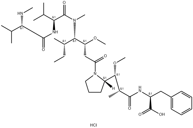 MONOMETHYLAURISTATIN F HYDROCHLORIDE 结构式