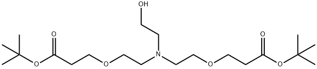 Hydroxy-Amino-(PEG2-t-butyl ester)2 Struktur